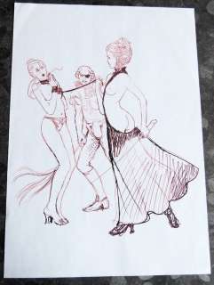 Von Gã¶Tha, Erich | Original Cover sketch in India ink and fine felt-tip pen  - â€œLes Malheurs de Janiceâ€  - (2007) | Catawiki