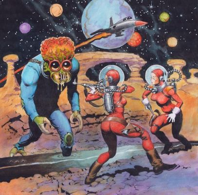ROCKET GIRLS, original art by Don Marquez