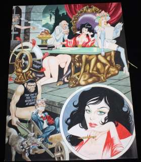 Ron Embleton - Oh, Wicked Wanda Painted Panel Page - Word Balloons/Captions on Overlay - Signed