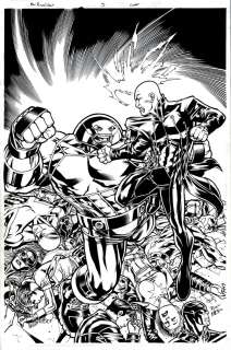 Michael Ryan - New Excalibur #3 Cover (11 Heroes!Â Prof X, Juggernaut, Cyclops, Marvel Girl, Iceman, Beast, Angel, Captain Britain, Dazzler, Pete Wisdom, & Shadow-X!) 2005