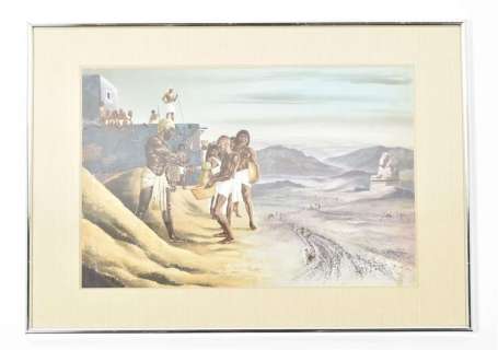 [ORIGINAL BOOK & COMIC ARTWORK] JERONATON (JEAN TORTON). EGYPTIAN SCENE | Zwiggelaar Auctions