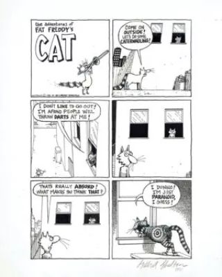 Gilbert Shelton | The Freak Brothers – Fat Freddy’s Cat : Paranoid | La Galerie de la Bande Dessinée