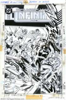 Todd McFarlane and Tony DeZuniga - Original Cover Art for Infinity, Inc. #31 (DC, 1986). Nice cover art for Roy - | Heritage