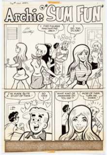 Al Hartley Pep #264 Complete Story Original Art Group of 8 (Archie Comics, 1972) | Heritage