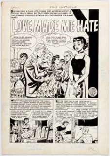 Jack Sparling First Love Illustrated #64 Complete 5-Page Story Original Art (Harvey, 1956). "Love Made Me - | Heritage