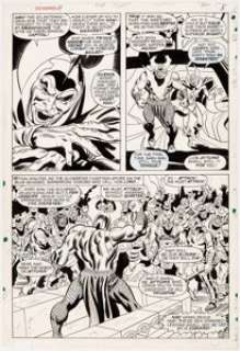 John Buscema and Frank Giacoia Sub-Mariner #4 Page 4 Original Art (Marvel, 1968). Great images of Namor’s - | Heritage