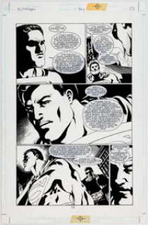 John McCrea and Gary Leach Hitman #34 Page 13 Original Art (DC, 1999). Superman opens up about himself to Tommy - | Heritage
