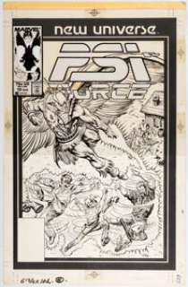 Mark Texeira Psi Force #10 Cover Original Art (Marvel, 1987). One of the better titles in Marvel’s "New - | Heritage