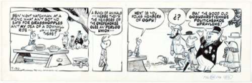 Walt Kelly Pogo Daily Comic Strip Original Art dated 7-30-62 (Hall Syndicate, 1962). Many of Walt Kelly’s - | Heritage