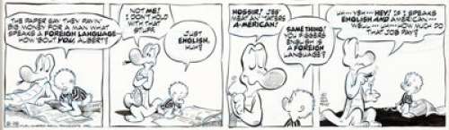 Walt Kelly Pogo Daily Comic Strip Original Art dated 8-28-71 (Publishers-Hall Syndicate, 1971). Apparently - | Heritage