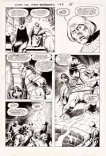 John Buscema and Pablo Marcos Conan the Barbarian #177 Page 15 Original Art (Marvel, 1985). An evil sorcerer, - | Heritage