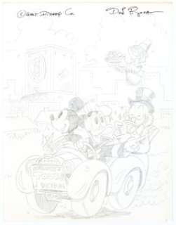 Don Rosa Walt Disney’s Donald and Mickey #29 Preliminary Cover Artwork Original Art (Gladstone, 1995).... | Heritage