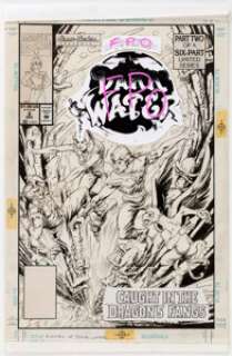Bruce Zick The Pirates of Dark Water #2 Cover Original Art (Hanna-Barbera/Marvel Comics, 1991). Marvel was -