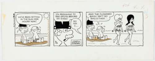 Frank Ridgeway Mr. Abernathy Daily Comic Strip Original Art dated 6-12-72 (King Features Syndicate, 1972)....