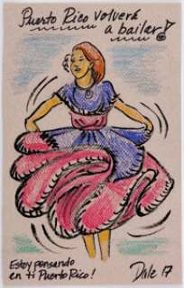 Barbara Dale - Dancing Woman Illustration Original Art (2017).... | Heritage