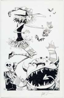 Jill Thompson Scary Godmother Pin-Up Original Art (2000).... | Heritage