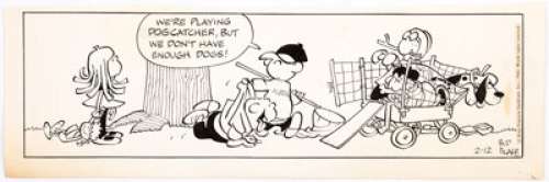 Bud Blake Tiger Daily Comic Strip Original Art group of 4 (King Features Syndicate, 1966-70).... (Total: 4 Comic Books)