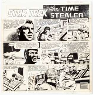 Neal Adams Studios Star Trek: The Time Stealer [Book and Record Set] #BR513 Story Page 1 Original Art (Power Recor... | Heritage