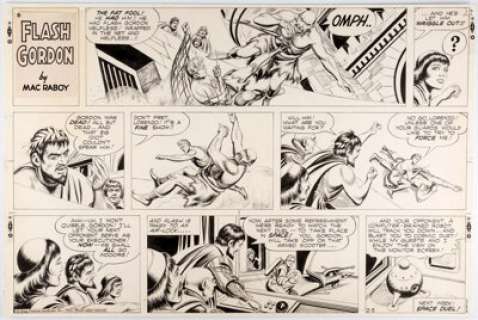 Mac Raboy Flash Gordon Sunday Comic Strip Original Art dated 2-5-67 (King Features Syndicate, 1967).... | Heritage