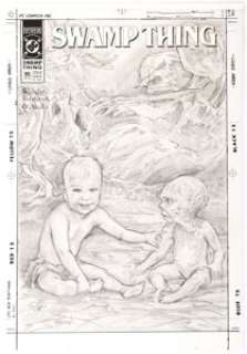 John Totleben Swamp Thing V2#95 Cover Original Art (1990).... | Heritage