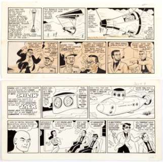 Zack Mosley Smilin’ Jack Sunday Comic Strip Original Art Group of 12 (News Syndicate Co., 1962-73).... (Total: 12 Original Art) | Heritage