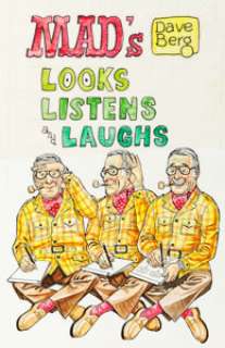 Dave Berg MAD’s Dave Berg Looks, Listens and Laughs Paperback Book Cover Preliminary and Final Original Art (Warne... (Total: 2 Items) | Heritage