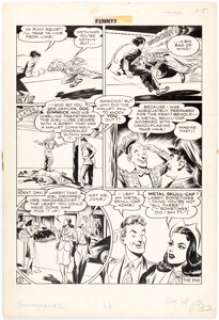 Joe Shuster and John Sikela Funnyman #2 Story Page 5 Original Art (Magazine Enterprises, 1948).... | Heritage