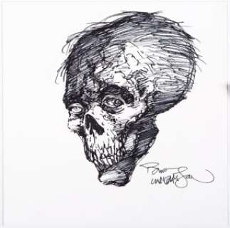 Bernie Wrightson The Skull Marker Sketch Original Art (1990s).... | Heritage