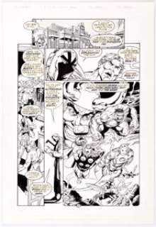  - George Pérez and Keith Aiken Ultraforce #8 Page 8 Original Art (Malibu, 1995)....