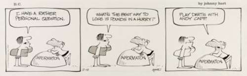 Johnny Hart B.C. Daily Comic Strip Original Art dated 2-12-74 (Field Enterprises, 1974).... | Heritage