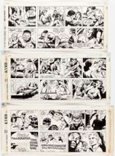 Dan Barry Flash Gordon Sunday Comic Strip Original Art Group of 3 (King Features Syndicate, 1989).... (Total: 3 Original Art) | Heritage