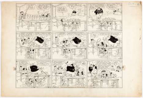 Harold Knerr The Katzenjammer Kids Sunday Comic Strip Original Art dated 10-2-38 (King Features Syndicate, 1938). ... | Heritage