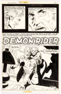 Jack Abel and Wally Wood Sorcery #10 Complete 5-Page Story "Demon Rider" Original Art (Red Circle/Archie Comics, 1... | Heritage