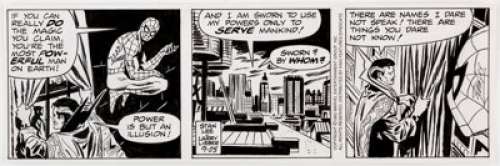 Larry Lieber The Amazing Spider-Man Daily Comic Strip Original Art dated 9-25-92 (King Features Syndicate, 1992).... | Heritage