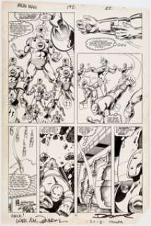  - Luke McDonnell and Ian Akin Iron Man #192 Page 19 Original Art (Marvel, 1985)....