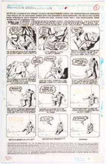 Sal Buscema The Spectacular Spider-Man #179 Story Page 1 Original Art (Marvel Comics, 1991).... | Heritage