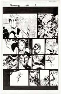  - Chris Bachalo and Mark Irwin Uncanny X-Men #464 Story Page 7 Original Art (Marvel, 2005)....
