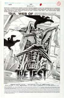 Alex Saviuk and Bob McLeod Web of Spider-Man #93 Splash Page 1 Original Art (Marvel, 1992). ... | Heritage