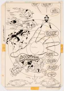 Keith Giffen and Larry Mahlstedt Legion of Super-Heroes #297 Splash Story Page 21 Original Art (DC, 1983).... | Heritage