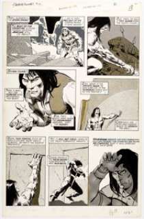 John Buscema and Tony DeZuniga Savage Sword of Conan #32 Page 19 Original Art (Marvel, 1978).... | Heritage