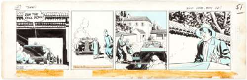 Milton Caniff Terry and the Pirates Daily Comic Strip Original Art dated 7-24-37 (Chicago Tribune, 1937).... | Heritage