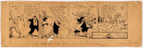 Rube Goldberg You Can’t Get Away from It Daily Comic Strip Original Art dated 1-24-29 (McNaught Syndicate, Inc., 1... | Heritage