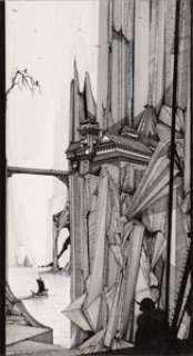  - Ian Miller Eaters of the Dead Paperback Novel Illustration Original Art (Bantam, 1976)....