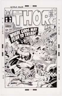 Bruce McCorkindale Thor #132 Cover Re-Creation Original Art (2013)....