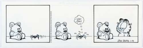 Jim Davis Garfield Daily Comic Strip Original Art dated 1-14-97 (PAWS/Universal Press Syndicate, 1997).... | Heritage