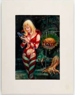 Kelly Freas The Lion Game Cover Painting Study Original Art (Ace, 1971). James H. Schmitz’s fifteen - | Heritage