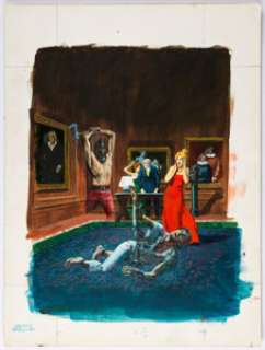 George Wilson (attributed) Grimm’s Ghost Stories #20 Cover Painting Original Art (Gold Key, 1974). The guests were - | Heritage