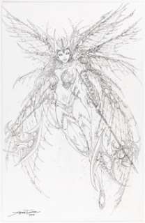 Jamie Tyndall Grimm Fairy Tales #93 Variant Cover Original Art (Zenescope Entertainment, 2014). A beautiful image - | Heritage