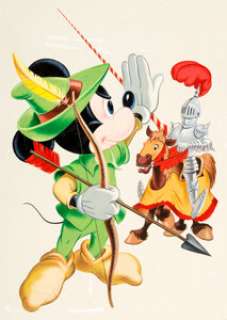 Paul Murry Dell Giant Comics Silly Symphonies#6 Mickey Mouse Cover Original Art (Dell, 1956). Mickey Mouse appears -