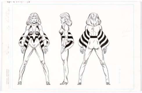 Keith Pollard and Joe Rubinstein Official Handbook of the Marvel Universe Master Edition #10 "Siryn" Illustration ...